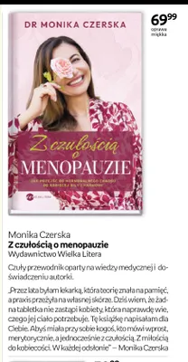 Książka Z czułością o menopauzie Monika Czerska promocja w Empik