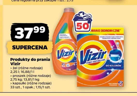 Żel do prania Vizir promocja w Netto