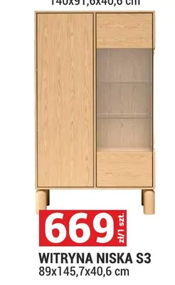 Witryna niska S3 Sanden promocja w Merkury Market