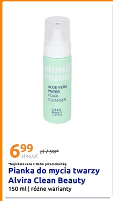 Pianka do mycia twarzy Alvira Clean Beauty promocja w Action