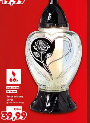 Znicz szklany Serce promocja w Kaufland