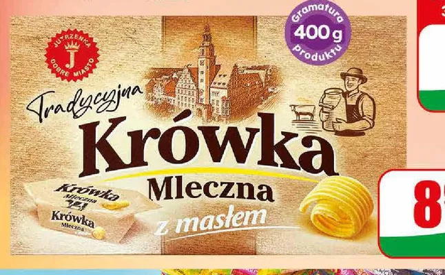 Bombonierka Krówka mleczna Jutrzenka z masłem promocja w Dino