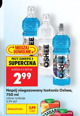 Napój niegazowany Isotonic Oshee promocja w Biedronka
