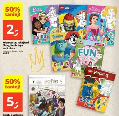 Kolorowanka z naklejkami Lego Ninjago promocja w Dealz