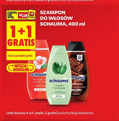 Szampon do włosów Schauma Stronger & Longer Hair promocja w Biedronka