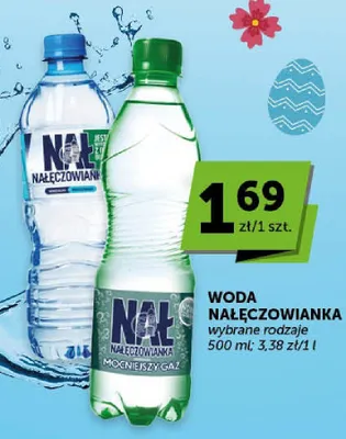 Woda Nałęczowianka wybrane rodzaje promocja w Groszek