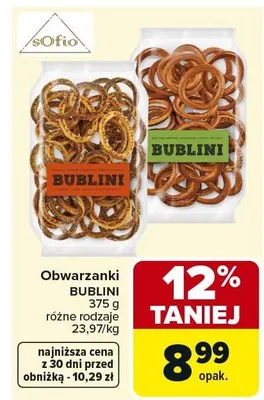 Obwarzanki BUBLINI promocja w Carrefour Market