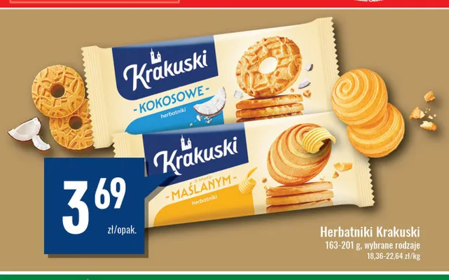 Herbatniki Krakuski o smaku maślanym promocja w Premium Nasz Sklep