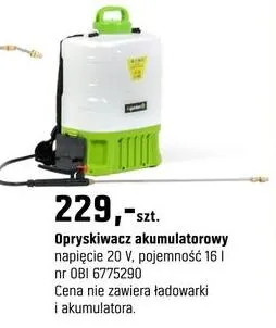 Opryskiwacz akumulatorowy promocja w OBI