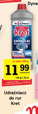 Udrażniacz do rur w granulkach Kret promocja w Gram Market