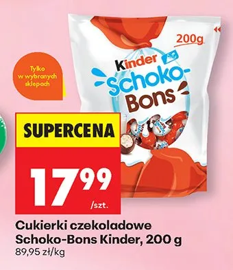 Cukierki czekoladowe Schoko-Bons promocja w Biedronka