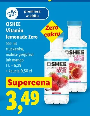 Napój Vitamin Lemonade Zero mango Oshee promocja w Lidl