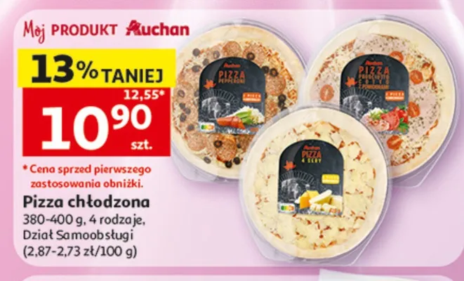 Pizza chłodzona promocja w Auchan