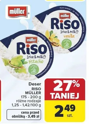 Deser Riso różne rodzaje promocja w Carrefour