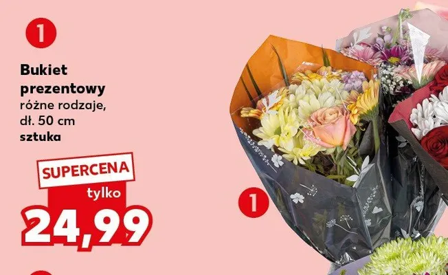 Bukiet prezentowy dł. 50cm promocja w Kaufland