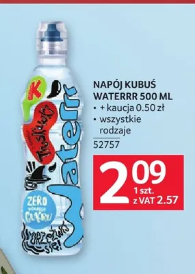 Napój Kubuś Waterrr promocja w Selgros