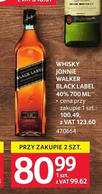 Whisky Johnnie Walker Black Label 40% promocja w Selgros