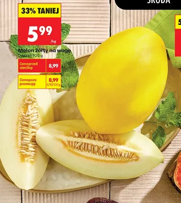Melon żółty promocja w Biedronka