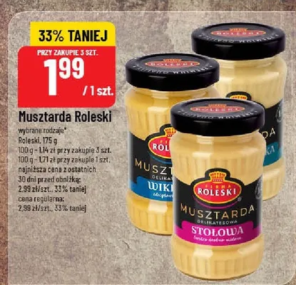 Musztarda różne rodzaje promocja w POLOmarket