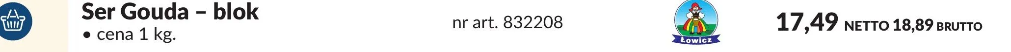 Ser Gouda - blok promocja w Makro