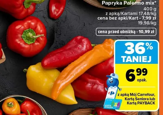 Papryka Palermo mix promocja w Carrefour