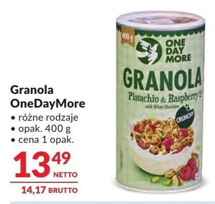 Granola OneDayMore promocja w Makro