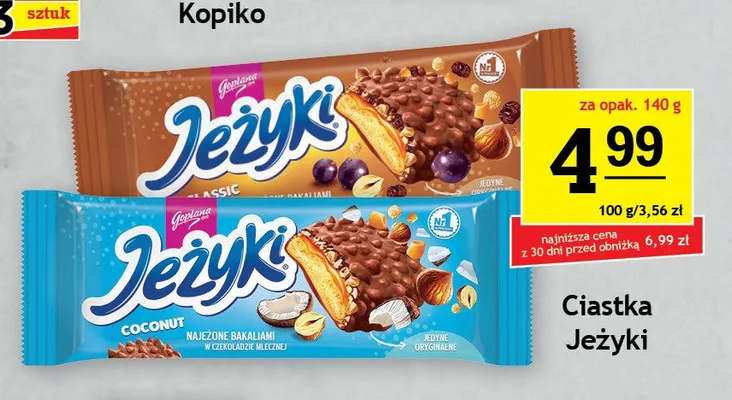 Ciastka Jeżyki Classic Goplana promocja w Gram Market
