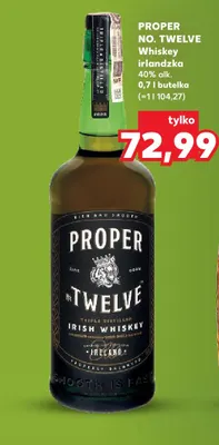 Whiskey irlandzka Proper No. Twelve promocja w Kaufland