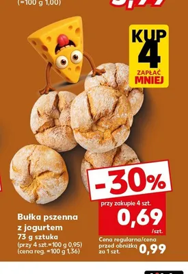 Bułka pszenna z jogurtem promocja w Kaufland