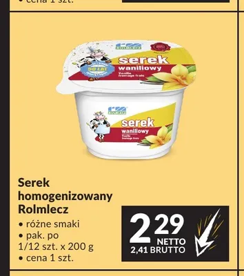 Serek homogenizowany Rolmlecz promocja w Makro