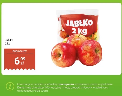 Jabłko 2 kg Dino promocja w Dino