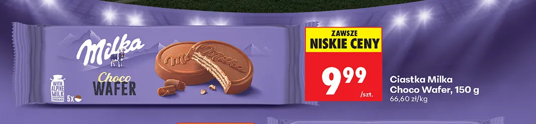 Ciastka Milka Choco Wafer promocja w Biedronka