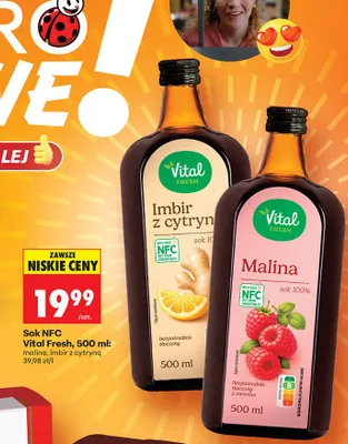 Sok NFC malina promocja w Biedronka