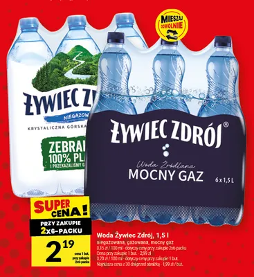 Woda niegazowana Żywiec Zdrój promocja w Twój Market