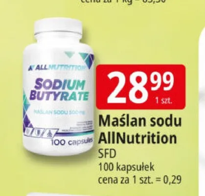 Maślan sodu AllNutrition SFD promocja w Leclerc