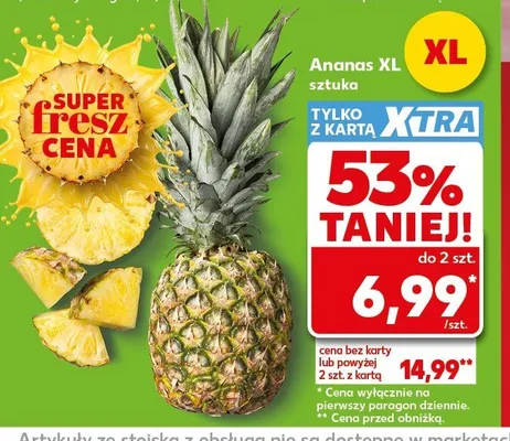 Ananas XL promocja w Kaufland