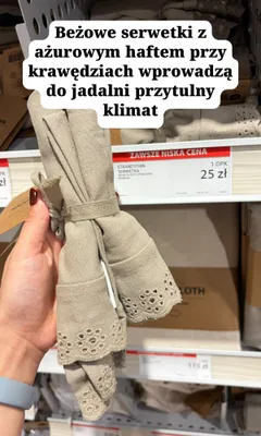 Serwetki bawełniane Strandtorn promocja w Jysk