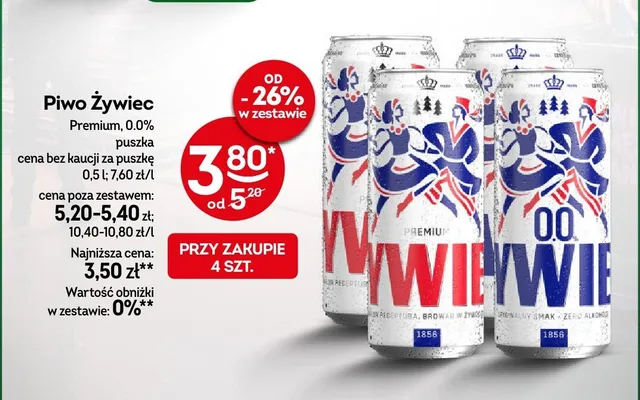 Piwo Żywiec Premium promocja w Żabka