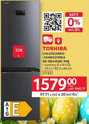 Chłodziarko-zamrażarka GR-RB449WE-PMI promocja w Selgros