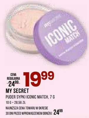 Puder sypki Iconic Match, 7g promocja w Drogerie Natura