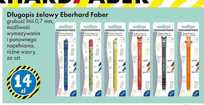Długopis żelowy Eberhard Faber promocja w Tedi