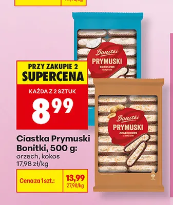 Ciastka Prymuski Bonitki orzech promocja w Biedronka