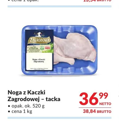 Noga z kaczki Zagrodowej tacka promocja w Makro