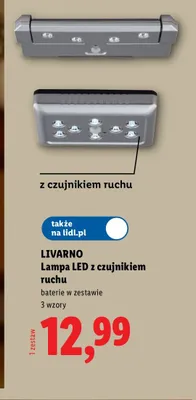 Lampa LED z czujnikiem ruchu Livarno promocja w Lidl