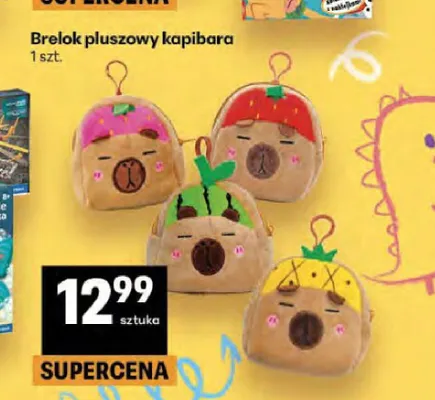 Brelok pluszowy kapibara promocja w Delikatesy Centrum