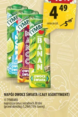 Napój owoce świata promocja w Arhelan