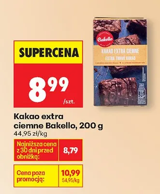 Kakao extra ciemne Bakello promocja w Biedronka