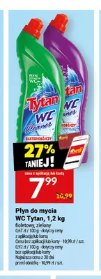 Płyn do mycia WC fioletowy Tytan promocja w Twój Market