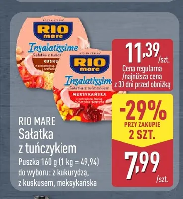 Sałatka z tuńczykiem z kuskusem Rio Mare promocja w Aldi