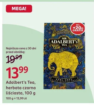 Herbata czarna liściasta promocja w Rossmann